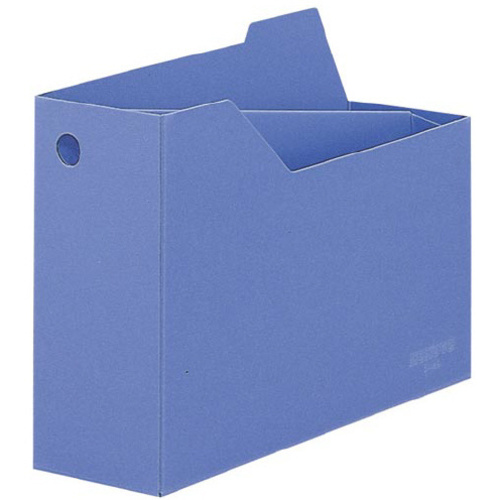 ファイルボックスＡ４横仕切・底板　収容１０５ｍｍ青