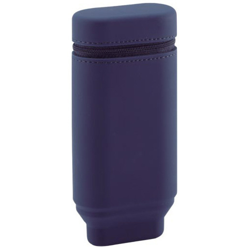 スタンドペンケース　オーバルタイプ　ネイビー　【お取り寄せ品】５営業日以内届