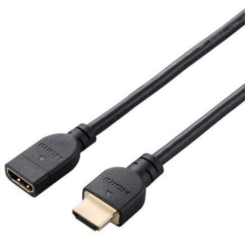 ＨＤＭＩ延長ケーブル／４Ｋ６０Ｐ対応／０．５ｍ／ブラック　ＤＨ－ＨＤＥＸ０５ＢＫ　■お取り寄せ品