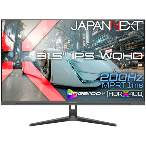 ゲーミングディスプレイ　３１．５型／２５６０&times;１４４０／ブラック　ＪＮ－ＩＰＳ３１５Ｇ２００Ｑ　■２営業日内届