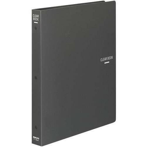 クリヤーブック替紙式　濃灰Ａ４縦背幅３４ｍｍ１０冊