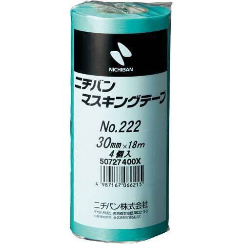 マスキングテープ２２２－３０　３０ｍｍ　４巻