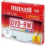 ＤＶＤ－ＲＷデータ用　２倍速　ＩＪ対応　５枚Ｐ