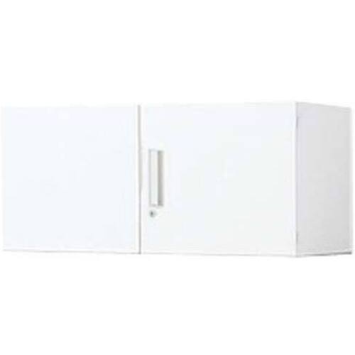 インベント上置用Ｈ４００　両開き　ＷＨ　固定金具付【組立サービス付】※要壁面穴開固定※　※同シリーズの下置き用が必要。