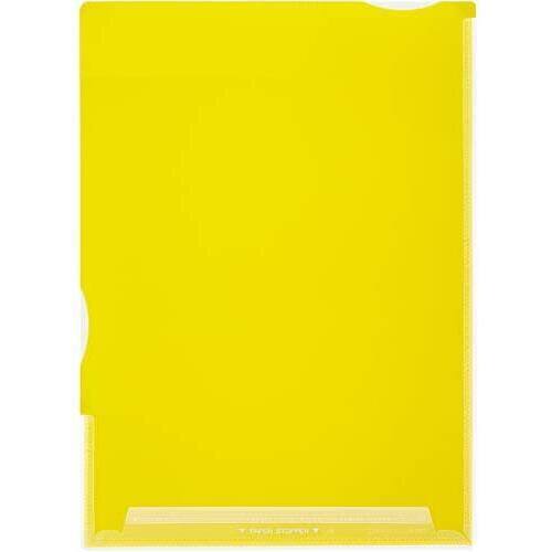 スーパーハードホルダー（透明・マチ付）黄
