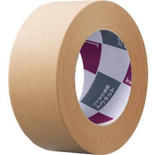 クラフトテープ　重ね貼り可　茶　５０巻