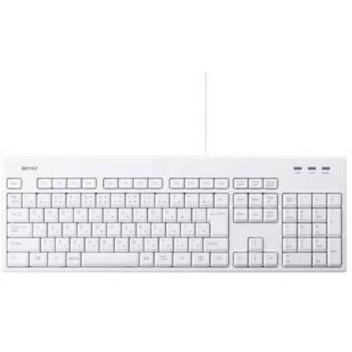 有線フルキーボード　丸洗い対応　ホワイト