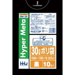 メタロセン配合ポリ袋３０Ｌ黒０．０２５ｍｍ１０枚