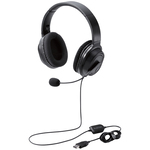 オーバーヘッドタイプヘッドセット／両耳／ＵＳＢ／４０ｍｍドライバ／ブラック　ＨＳ－ＨＰ３０ＵＢＫ　■２営業日内届