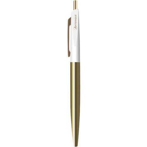 真鍮油性ボールペン　０．５ｍｍ　ホワイト軸