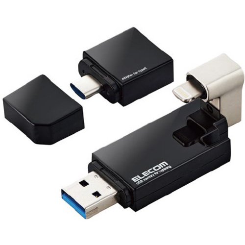 ＵＳＢメモリ　Ｌｉｇｈｔｎｉｎｇ接続　３２ＧＢ　黒
