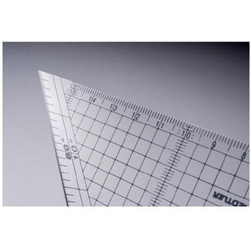 レイアウト用方眼三角定規　２４ｃｍ