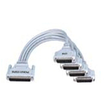 ３７ピンＤ－ＳＵＢ→２５ピンＤ－ＳＵＢ×４分配用シールドケーブル（０．２５ｍ）　■お取り寄せ品