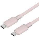 ＵＳＢケーブル／Ｃ－Ｃ／シースルー／１．２ｍ／ローズピンク　ＯＷＬ－ＣＢＳ１ＭＩＮＣＣ１２－ＰＫ　■お取り寄せ品