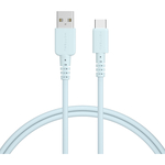 ＭＯＴＴＥＲＵ　ＵＳＢ　Ｔｙｐｅ－Ａ　ｔｏ　Ｔｙｐｅ－Ｃシリコンケーブル　１ｍ　パウダーブルー　２年保証　■お取り寄せ品