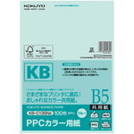 ＰＰＣカラー用紙共用紙　Ｂ５　１００枚入　青