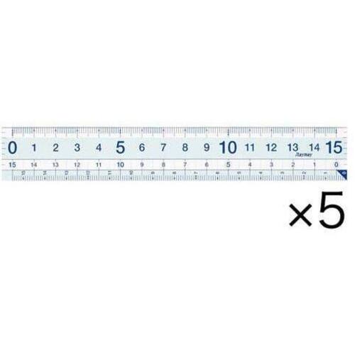 再生ＰＥＴすべり止め機能付直定規　１５ｃｍ&times;５