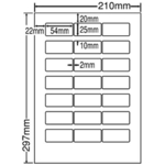 シートカットラベル　Ａ４版　２１面付（１ケース５００シート）　ＬＤＷ２１ＱＣＦ　■お取り寄せ品