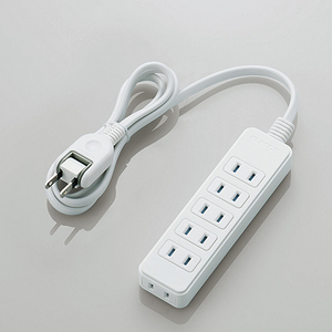 シャッタータップ／６個口／１ｍ／ホワイト　Ｔ－ＳＴ０２Ｎ－２６１０ＷＨ　■お取り寄せ品