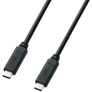 ＵＳＢ３．１　Ｇｅｎ２　Ｔｙｐｅ　Ｃ　ＰＤ対応ケーブル（１ｍ・ブラック）　ＫＵ３１－ＣＣＰ５１０　■お取り寄せ品