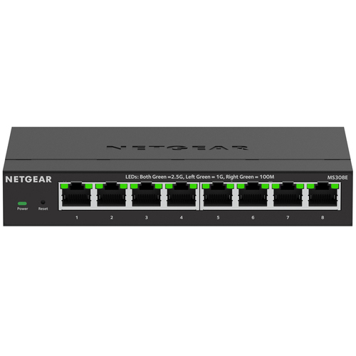 ＭＳ３０８Ｅ　マルチギガ（２．５Ｇ）８ポート　アンマネージ・プラススイッチ　ＭＳ３０８Ｅ－１００ＪＰＳ　■２営業日内届