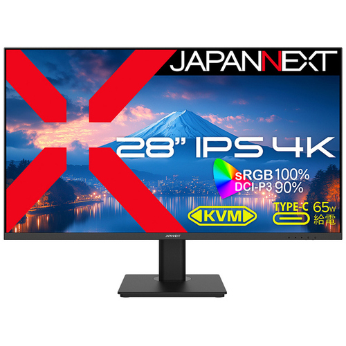 液晶ディスプレイ　２８型／３８４０×２１６０／ブラック　ＪＮ－ｉ２８Ｕ－Ｃ６　■２営業日内届
