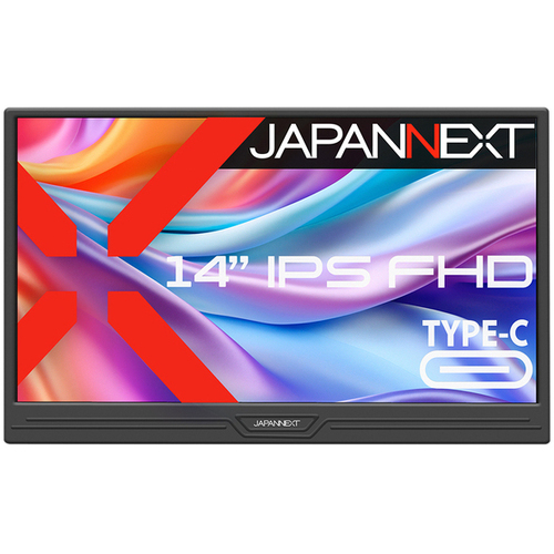 液晶ディスプレイ　１４型／１９２０×１０８０／ブラック　ＪＮ－ＭＤ－ＩＰＳ１４Ｆ　■２営業日内届