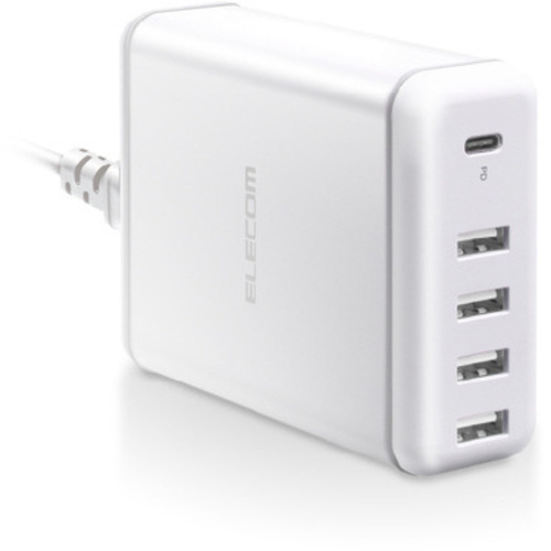 ＵＳＢ充電器　３０Ｗ　Ｃ&times;１　Ａ&times;４　ホワイト