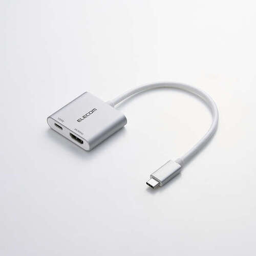 Ｔｙｐｅ－Ｃ映像変換アダプタ／ＴｙｐｅＣ－ＨＤＭＩ＆給電ポート／１００Ｗ　ＡＤ－ＣＨＤＭＩＰＤ１００ＳＶ　■お取り寄せ品