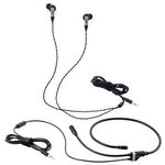 ゲーミングイヤホン／Ｖ　ｃｕｓｔｏｍ／有線／３極３．５φ／リケーブル可／ブラック　■お取り寄せ品