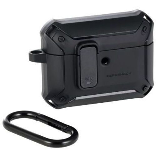 ＡｉｒＰｏｄｓ　Ｐｒｏ　３対応ＺＥＲＯＳＨＯＣＫ　Ｌｏｃｋケース／カラビナ付／マットブラック　■お取り寄せ品