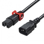 抜け防止ロック式電源コード　ロックプラス（１ｍ）　ＡＰＷ１５－Ｃ１４Ｃ１５ＬＳ－１　■お取り寄せ品
