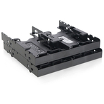 ＩＣＹＤＯＣＫ　４ｘ２．５インチＨＤＤ／ＳＳＤ搭載用ブラケット　５．２５インチベイサイズ　■お取り寄せ品