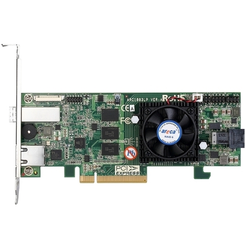ＲＡＩＤカード　８ポート　ＰＣＩｅ３．０、１ｘＳＦＦ８６４３、１ｘ８６４４　ＡＲＣ－１８８３ＬＰ　■お取り寄せ品