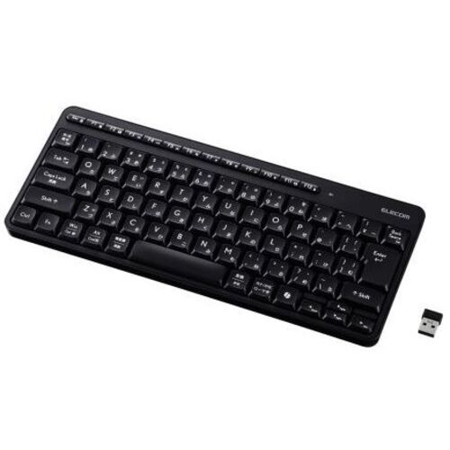 キーボード／無線２．４ＧＨｚ／静音／ミニサイズ／メンブレン式／ブラック　ＴＫ－ＱＴ１１ＭＤＭＢＫ　■お取り寄せ品