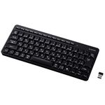 キーボード／無線２．４ＧＨｚ／静音／ミニサイズ／メンブレン式／ブラック　ＴＫ－ＱＴ１１ＭＤＭＢＫ　■お取り寄せ品