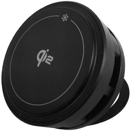 Ｑｉ２　マグネットワイヤレス充電器　冷却機能　卓上タイプ　ブラック　ＫＷ－６６　■お取り寄せ品