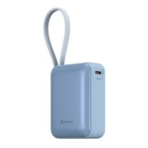 ＶＩＯＮＴＡ　Ｑ　Ｂｌｕｅ　ケーブル内蔵型ウルトラコンパクトモバイルバッテリー　１００００ｍＡｈ　■お取り寄せ品