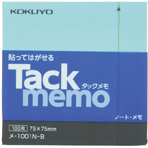 タックメモ　ノートタイプ　７５&times;７５　青