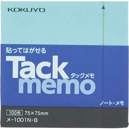 タックメモ　ノートタイプ　７５×７５　青
