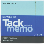 タックメモ　ノートタイプ　７５&times;７５　青