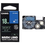 ネームランド　青色テープ　１８ｍｍ　白文字