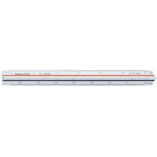 三角スケールＡＢＳ芯　ポケット型　１５ｃｍＪＩＳ　ＴＺ－１５６２Ｎ