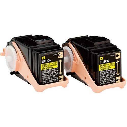 エプソン 環境推進トナーLPC3T33YPV イエロー 2個