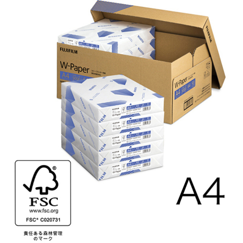 Ｗ‐Ｐａｐｅｒ　Ａ４　フタ式ボックスタイプ　１箱（５００枚×１０冊）　ＺＧＡＡ１３７２