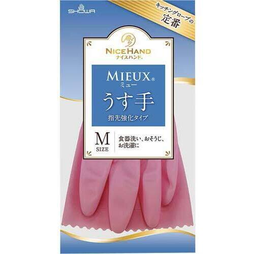 ナイスハンドミュー薄手　Ｍピンク　１双