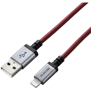 Ｌｉｇｈｔｎｉｎｇケーブル／高耐久／２．０ｍ／レッド　ＭＰＡ－ＵＡＬＳ２０ＲＤ　■お取り寄せ品