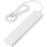 イージーリリースタップ／マグネット付き／６個口／２．０ｍ／ホワイト　Ｔ－ＫＦ０７Ｍ－２６２０ＷＨ　■お取り寄せ品
