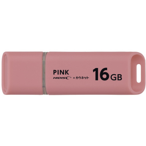 ＵＳＢメモリ　キャップ式　１６ＧＢ　ピンク&times;１０