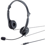 ４極対応ヘッドセット　ＭＭ－ＨＳ４０７ＢＫ　■お取り寄せ品